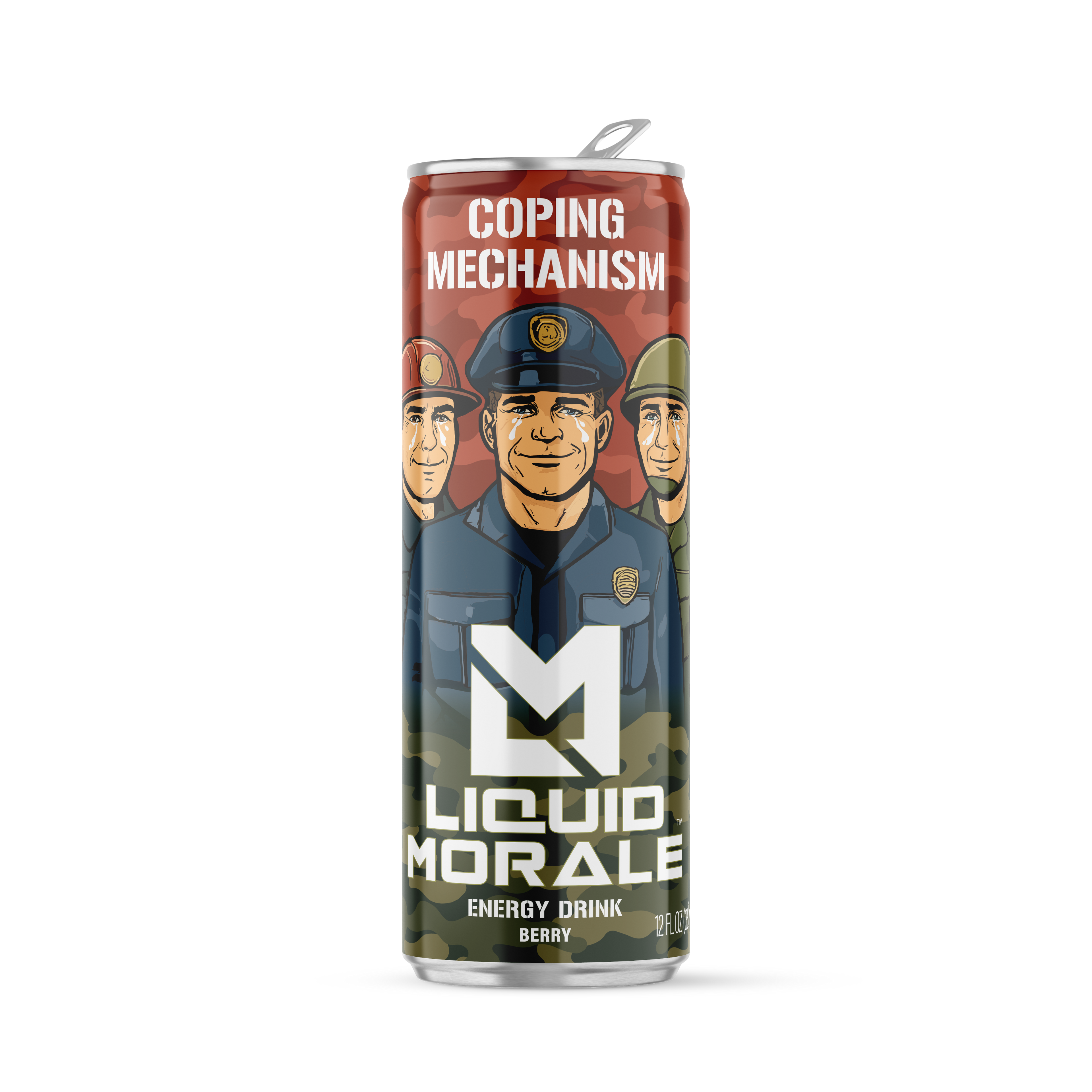 Coping Mechanism  Energy Drink - Berry Flavor, 12 Pack (12 FL OZ Cans)